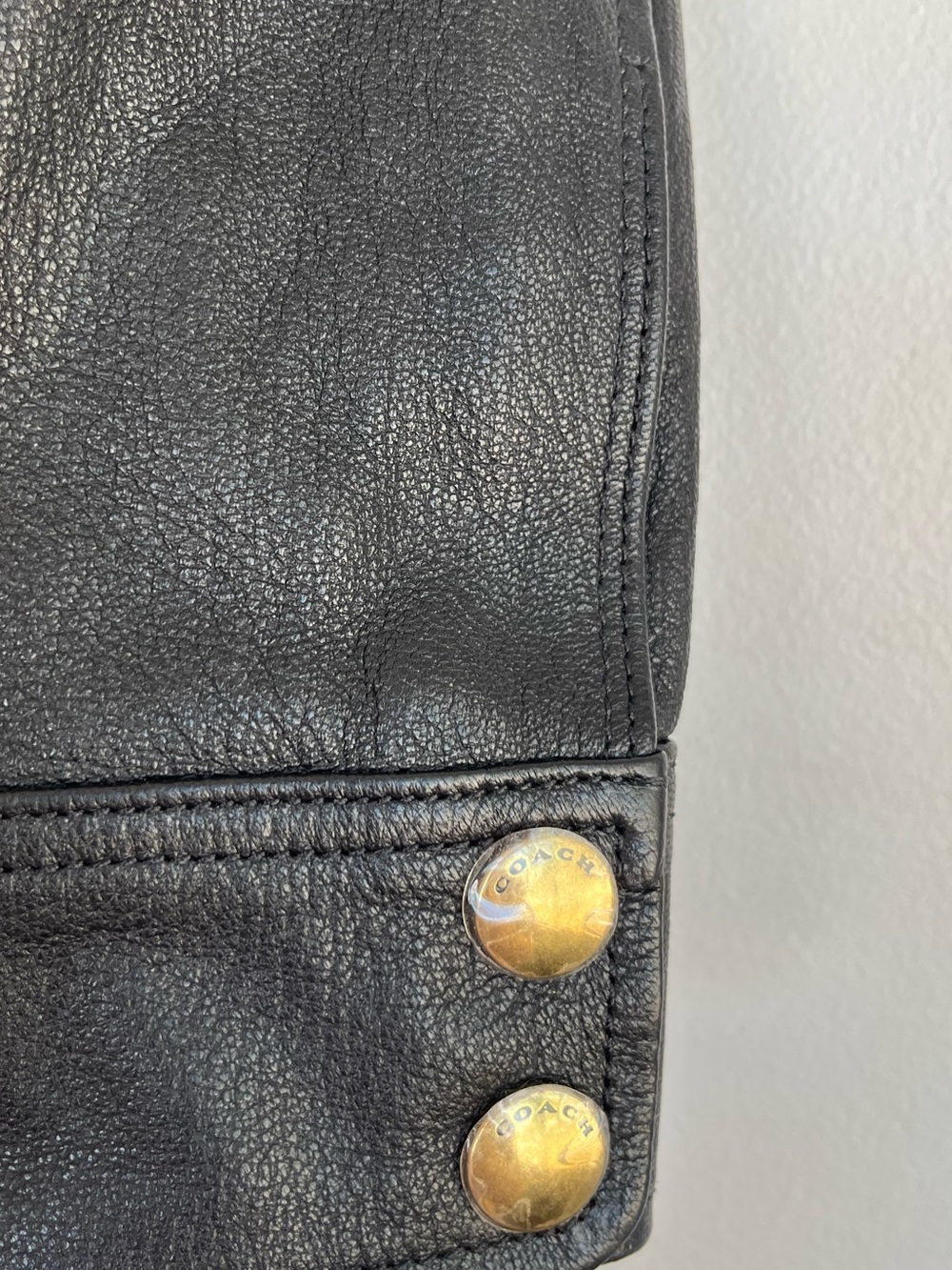 COACH Genuine Leather Black Women's Moto Jacket Applique Yoke, size 4 Turkey - Picture 4 of 9